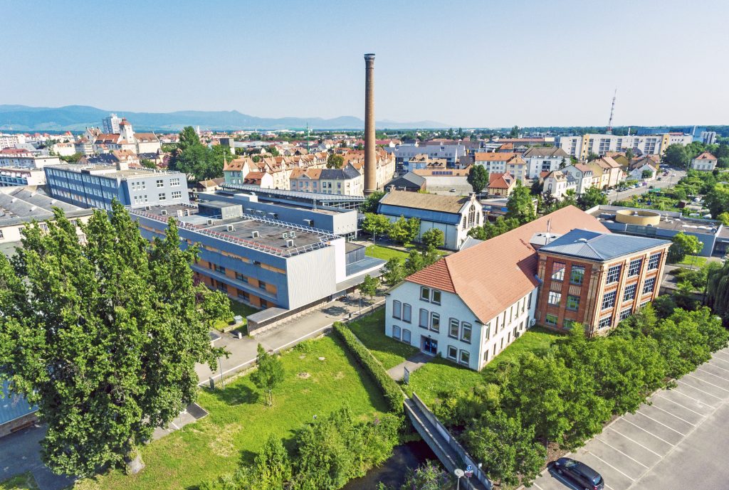 Photo de drone campus du Grillenbreit Colmar. Clean Walk 2023