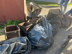 Poubelles déchets sauvages Clean Walk 2023 Grillenbreit